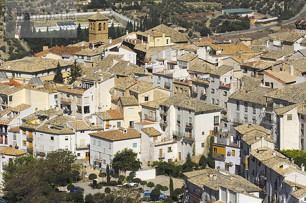 Dorf Cazorla  Sierra de Cazorla  Segura y Las Villas Naturpark  Provinz JaÈn  Andalusien  Spanien  Europa
