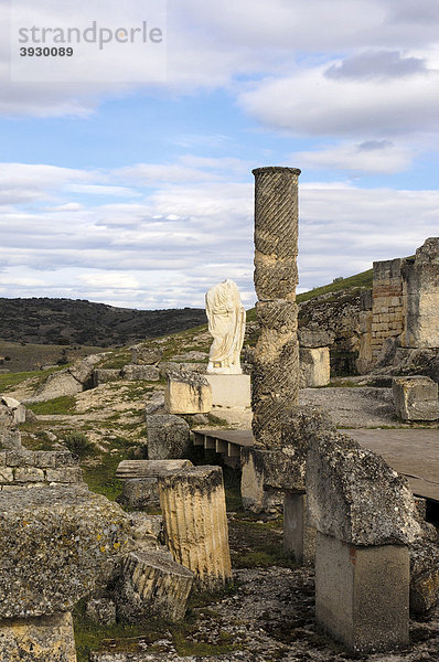 Römische Stadt  archäologische Stätte von SegÛbriga  Saelices  Cuenca  Kastilien-La Mancha  Spanien  Europa