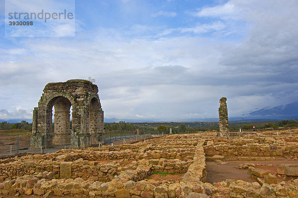 Römische Ruinen von C·parra  Guijo de Jarandilla  Provinz C·ceres  Ruta de la Plata  Extremadura  Spanien  Europa