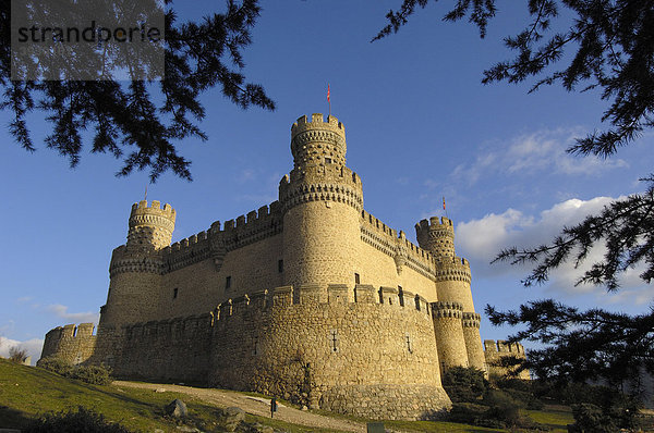 Burg Manzanares el Real  Madrid  Spanien  Europa