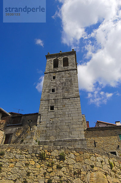 Kirche Miranda del CastaÒar  Las Batuecas-Sierra de Francia Naturpark  Salamanca  Kastilien-LeÛn  Spanien  Europa