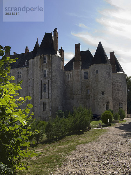 Schloss an der Loire  Ch‚teau von Meung-sur-Loire  Departement Loiret  in der Region Centre  Frankreich  Europa