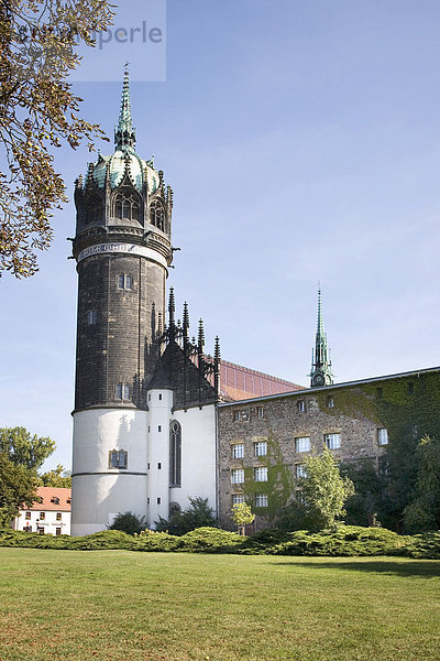 Schlosskirche  Lutherstadt Wittenberg  Sachsen-Anhalt  Deutschland  Europa