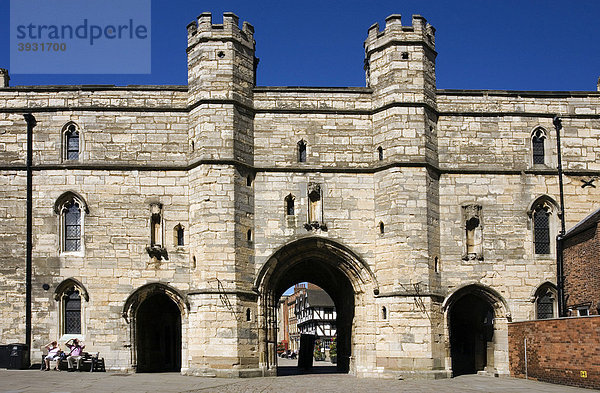 Exchequer Gate Tor  Lincoln  Lincolnshire  England  Vereinigtes Königreich  Europa