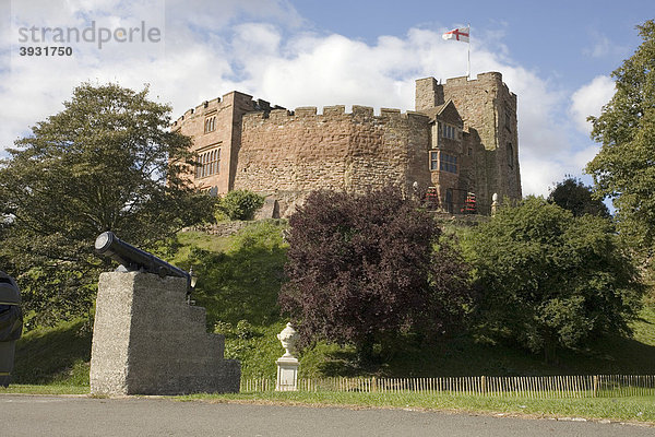 Tamworth Castle Burg  Staffordshire  England  Vereinigtes Königreich  Europa