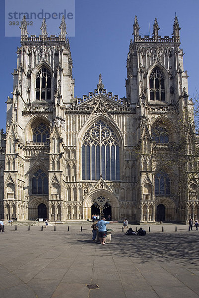 York Minster Münster  North Yorkshire  England  Vereinigtes Königreich  Europa