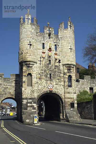 Micklegate Bar Museum  Stadttor und Geschichtsmuseum  York  North Yorkshire  England  Vereinigtes Königreich  Europa