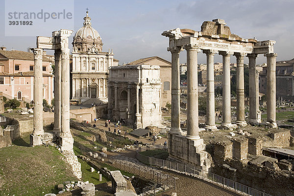 Das Forum Romanum  Rom  Italien  Europa