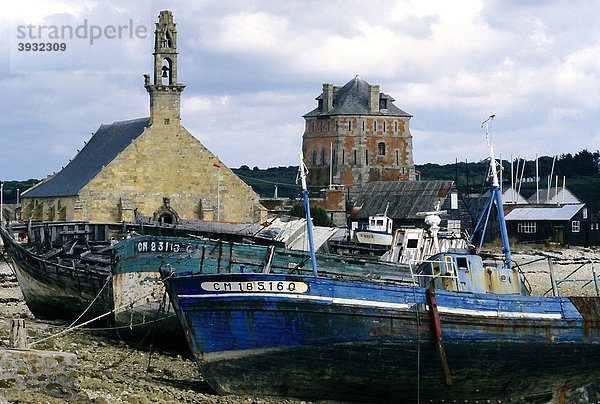 Alter Hafen von Douarnenez  Port du Rosmeur  FinistËre  Bretagne  Frankreich  Europa