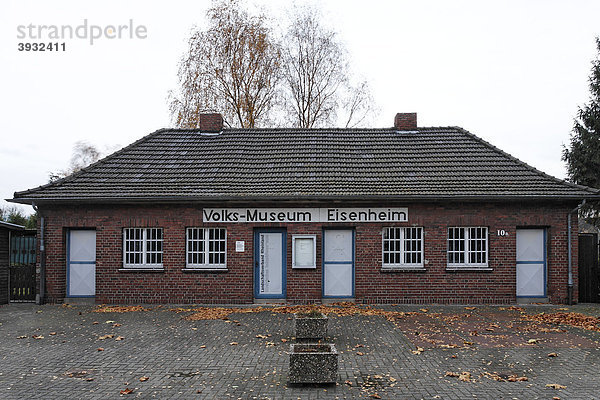 Volksmuseum Eisenheim  älteste Zechenarbeitersiedlung im Ruhrgebiet  Oberhausen  Nordrhein-Westfalen  Deutschland  Europa