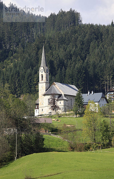 Evangelische Kirche  Gosau  Salzkammergut  Oberösterreich  Österreich  Europa
