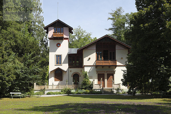 Casino auf Roseninsel  Starnberger See  Fünfseenland  Oberbayern  Bayern  Deutschland  Europa