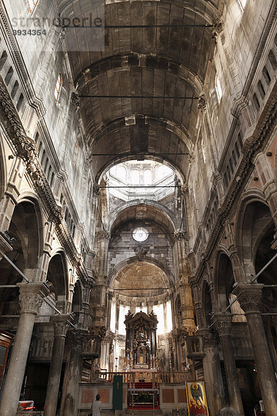Innenansicht der Kathedrale Sveti Jakov  Sibenik  Dalmatien  Adria  Kroatien  Europa