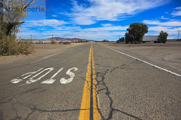 Die historische Route 66  Ludlow  California  USA  Nordamerika