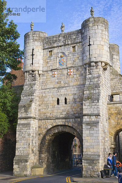 Bootham Bar Stadtor  York  Yorkshire  England  Vereinigtes Königreich  Europa