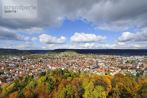 Blick über die Stadt Tuttlingen  Baden-Württemberg  Deutschland  Europa