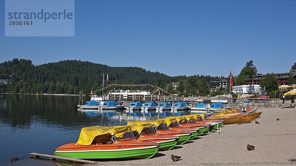 Bootsverleih  Titisee-Neustadt  Schwarzwald  Baden-Württemberg  Deutschland  Europa