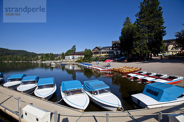 Bootsverleih  Titisee-Neustadt  Schwarzwald  Baden-Württemberg  Deutschland  Europa