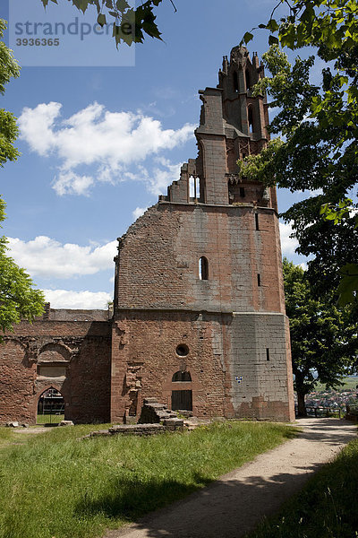 Das Kloster Limburg  vormals Abtei Zum heilgen Kreuz oder Kloster Limburg an der Haardt  Bad Dürkheim  Rheinland-Pfalz  Deutschland  Europa