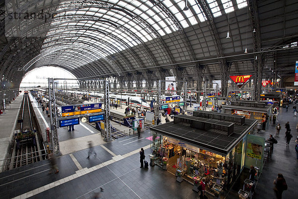 Frankfurter Hauptbahnhof  Frankfurt am Main  Hessen  Deutschland  Europa