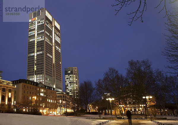 OpernTurm von Tishman Speyer Property im Stadtteil Westend  Frankfurt am Main  Hessen  Deutschland  Europa