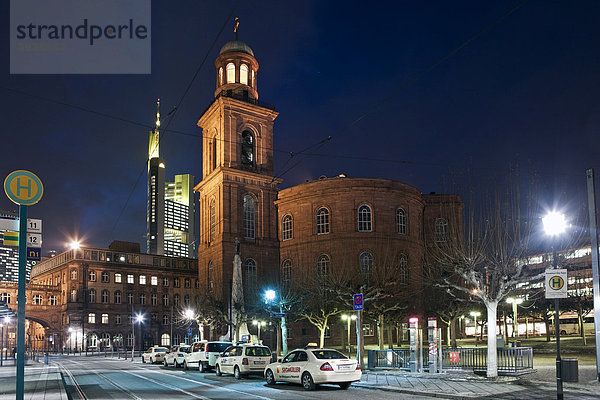 Blick auf die Paulskirche  Frankfurt  Hessen  Deutschland  Europa