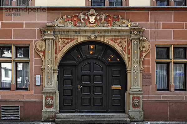 Eingangsportal Basler Hof 1494  Basler Straße 40  Freiburg  Baden-Württemberg  Deutschland  Europa