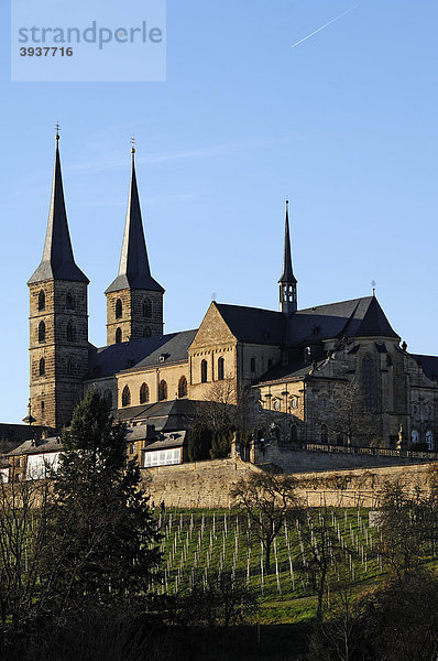 St. Michael oder Kloster Michelsberg  Neubau 1712  Michelsberg  Bamberg  Oberfranken  Bayern  Deutschland  Europa