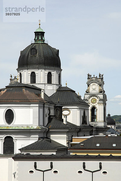 Kuppel der Kollegienkirche  Salzburger Universitätskirche  Altstadt  Stadt Salzburg  Salzburger Land  Österreich  Europa