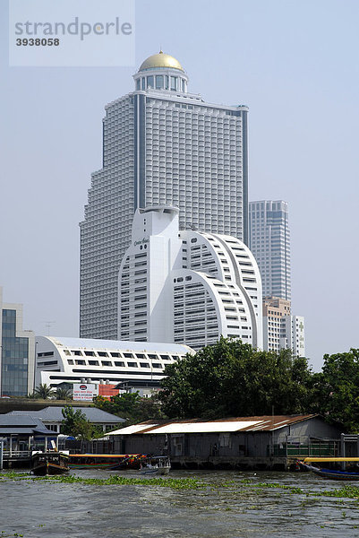 State Tower  Turm am Mae Nam  Menam Chao Phraya Fluss  Bangrak  Bang Rak Bezirk  Bangkok  Krung Thep  Thailand  Asien