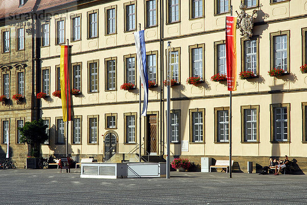 Rathaus am Maximiliansplatz  UNESCO-Welterbe Bamberg  Oberfranken  Bayern  Deutschland  Europa