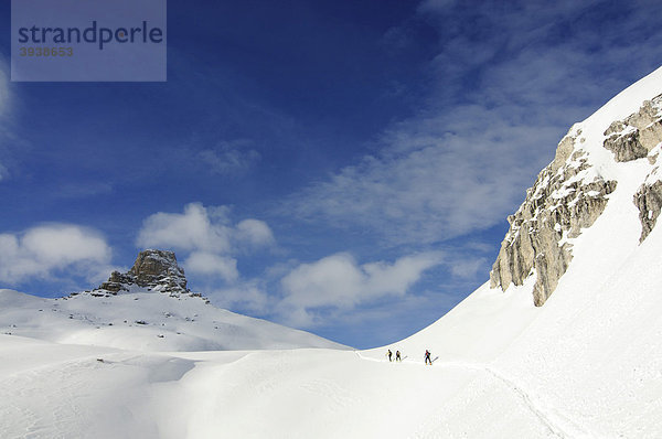 Skitour  Sextner Stein  Sexten  Hochpustertal  Südtirol  Italien  Europa