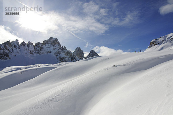 Skitour  Sextner Stein  Sexten  Hochpustertal  Südtirol  Italien  Europa