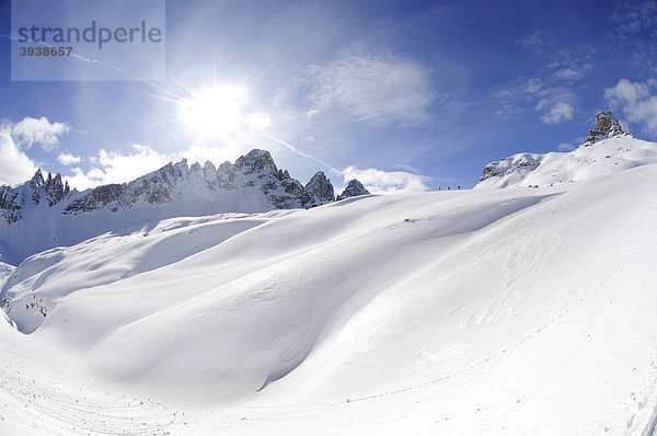 Skitour  Sextner Stein  Sexten  Hochpustertal  Südtirol  Italien  Europa