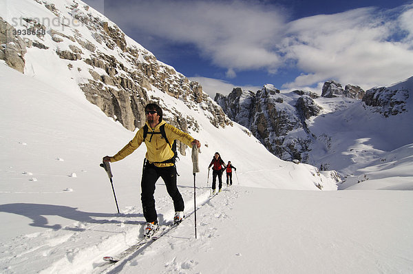 Skitour  Sextner Stein  Sexten  Hochpustertal  Südtirol  Italien  Europa