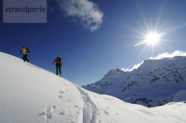 Skitour  Großer Jaufen  Pragser Tal  Hochpustertal  Südtirol  Italien  Europa