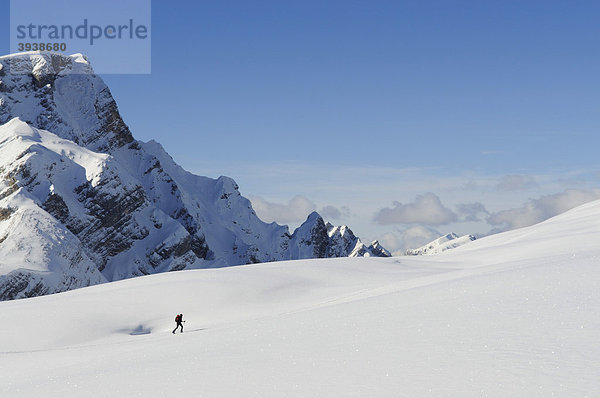 Skitour  Großer Jaufen  Pragser Tal  Hochpustertal  Südtirol  Italien  Europa