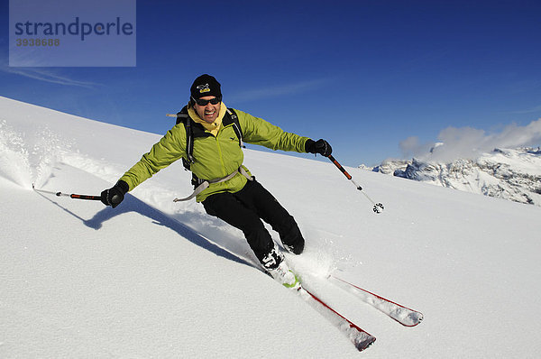 Skitour  Großer Jaufen  Pragser Tal  Hochpustertal  Südtirol  Italien  Europa