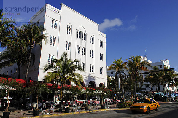 Ocean Drive  Miami South Beach  Art Deco District  Florida  USA