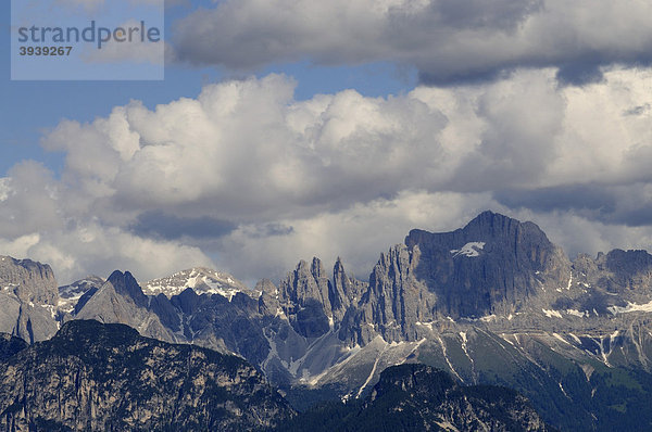Panorama Rosengarten  Dolomiten  Südtirol  Italien  Europa