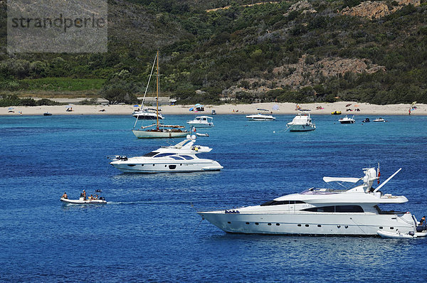 Boote  Golf di Rondinara  Korsika  Frankreich  Europa