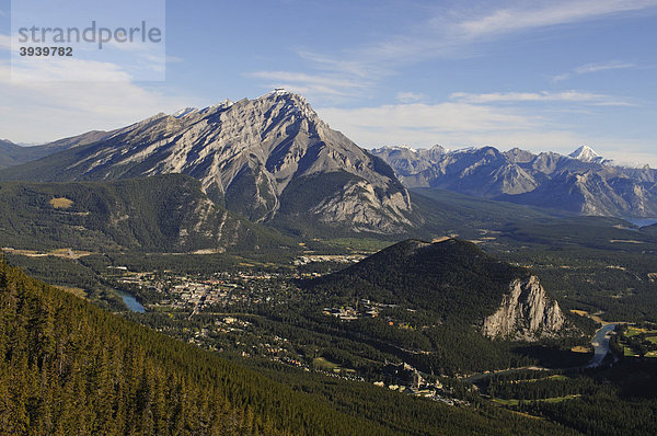 Seilbahn auf den Sulphur Mountain  Banff Nationalpark  Alberta  Kanada