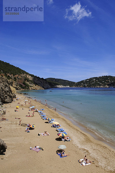 Platja S'Aigua Blanca Strand  Ibiza  Pityusen  Balearen  Spanien  Europa