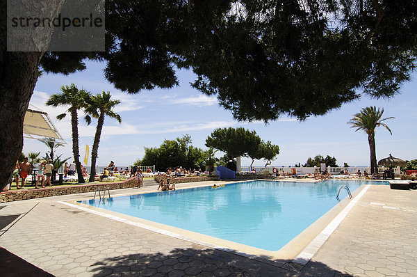 Hotelpool  Es Canar  Punta Arabi  Ibiza  Pityusen  Balearen  Spanien  Europa