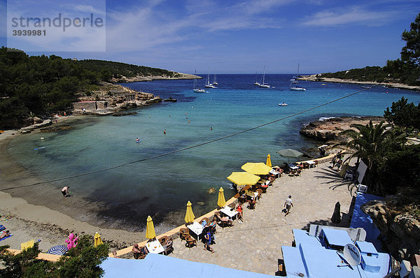Strand  Cala S'Arenal Petit  Portinatx  Ibiza  Pityusen  Balearen  Spanien  Europa