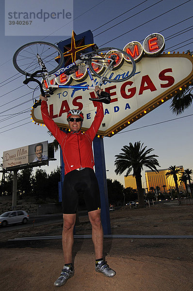 Rennradfahrer  Las Vegas  Nevada  USA