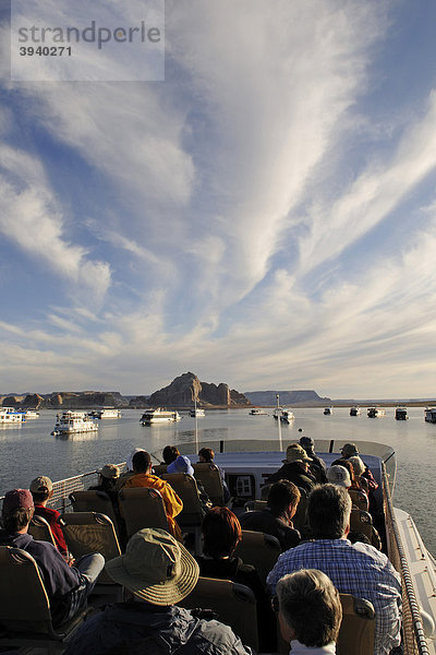 Ausflugsboot  Lake Powell  Glen Canyon  Arizona  USA