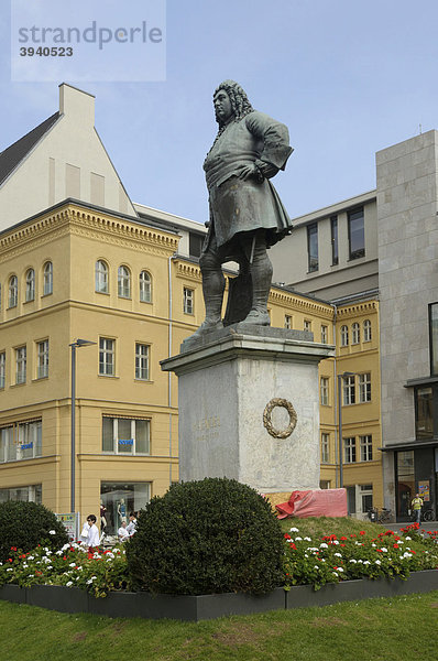 Händeldenkmal  Halle an der Saale  Sachsen-Anhalt  Deutschland  Europa