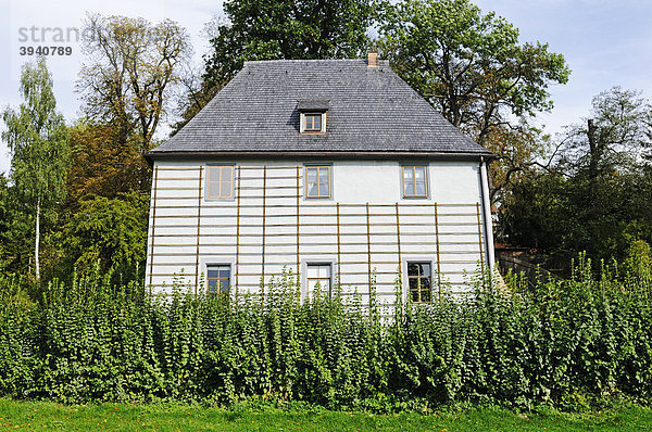 Gartenhaus von Johann Wolfgang von Goethe im Park an der Ilm  Weimar  Thüringen  Deutschland  Europa