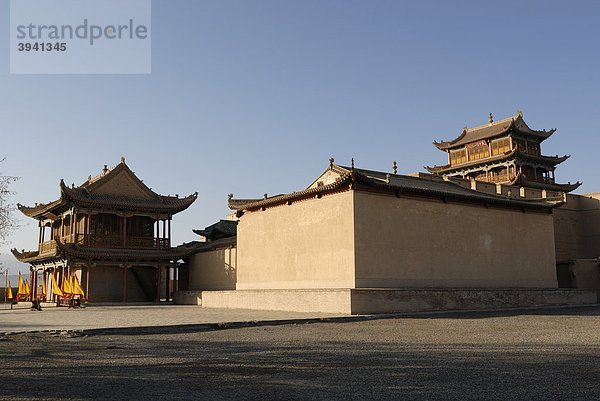 Festung Jiayuguan am westlichen Ende der chinesischen Mauer  Gansu  China  Asien